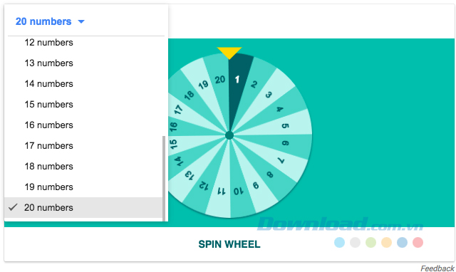 Tùy chỉnh vòng quay may mắn