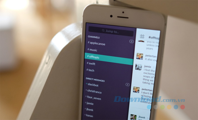 Ứng dụng chat nhóm Slack