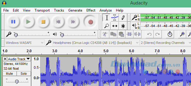 Ghi âm với Aupacity