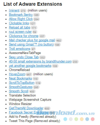 Kiểm tra tiện ích độc hại