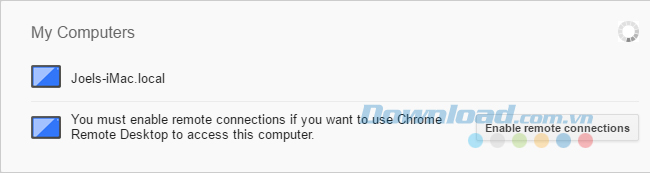 Nhấp chuột vào Enable remote connections