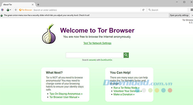 Duyệt web với Tor Browser