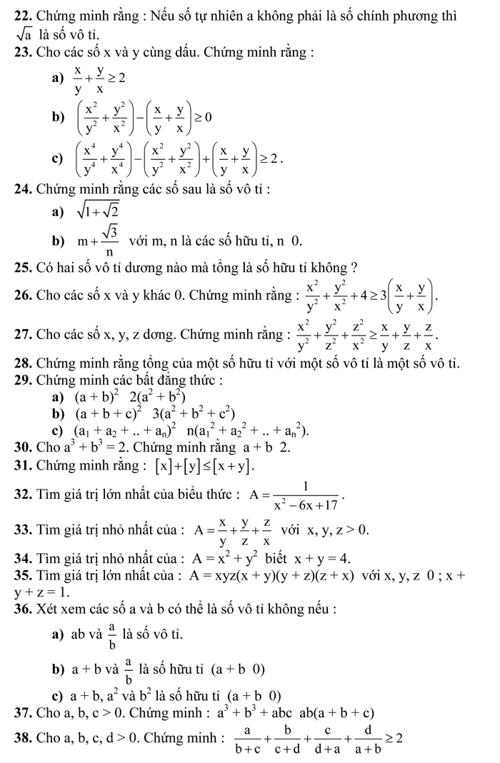 270 Bài toán bồi dưỡng học sinh giỏi và năng khiếu Toán THCS