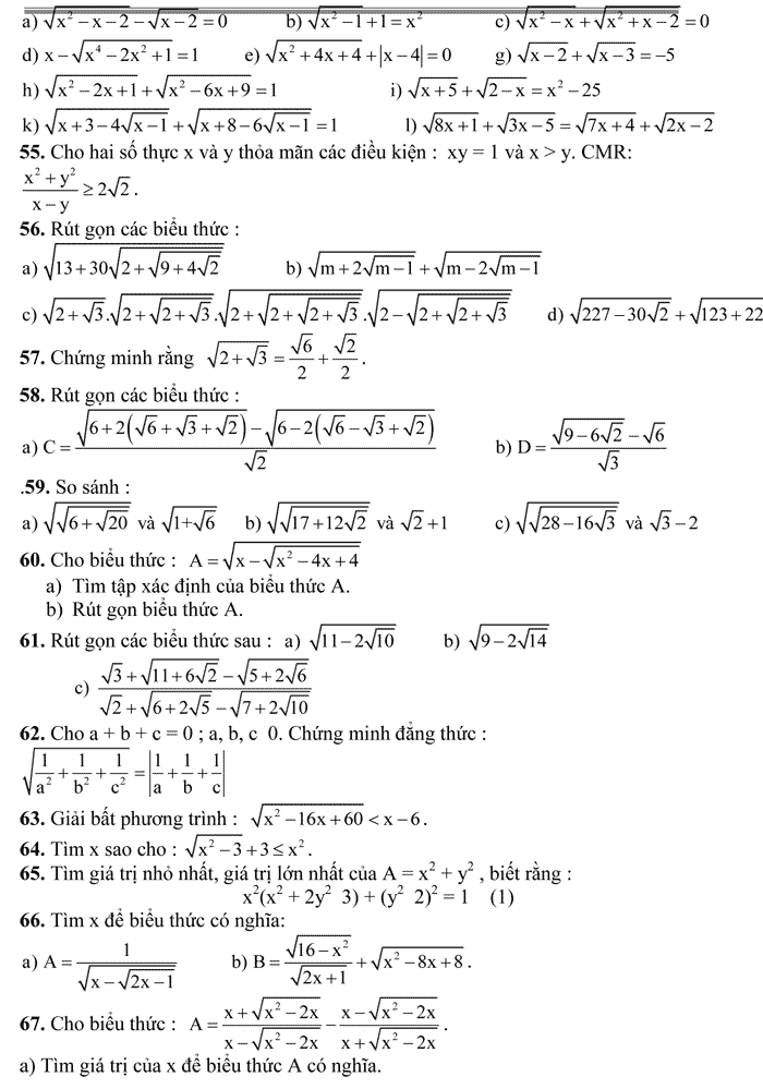 270 Bài toán bồi dưỡng học sinh giỏi và năng khiếu Toán THCS