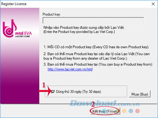 Dùng thử Lạc Việt mtd9 EVA