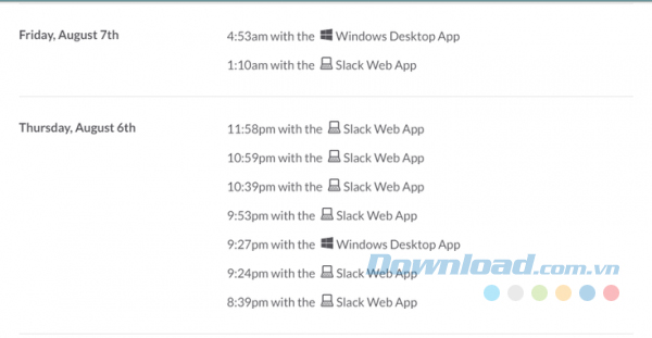 Theo dõi đăng nhập
