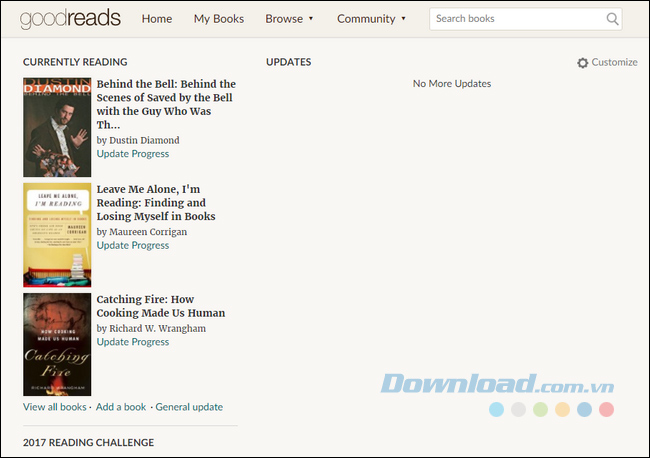 Mục Currently Reading
