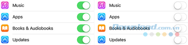 Tắt tự động cập nhật