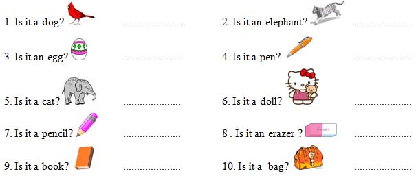 Bộ bài tập tiếng Anh lớp 2 theo chủ đề