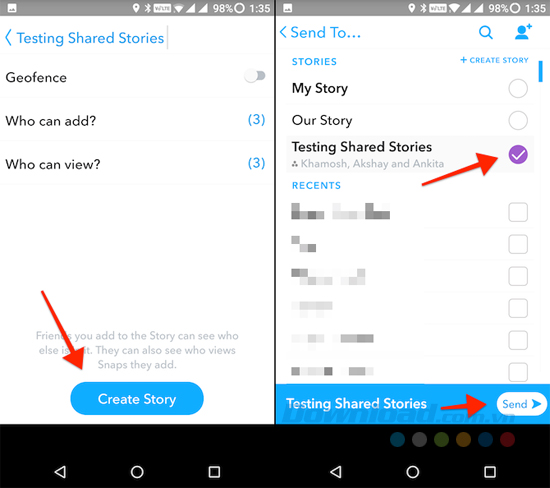 Hạn chế xem câu chuyện