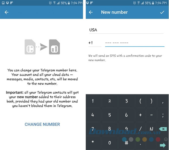 Chuyển số diện thoại mới