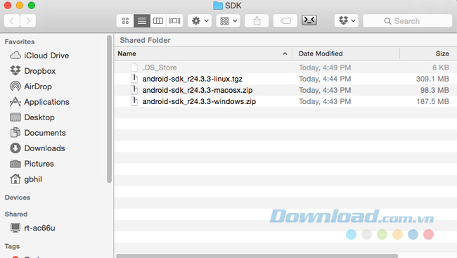 Cài đặt Android SDK thủ công