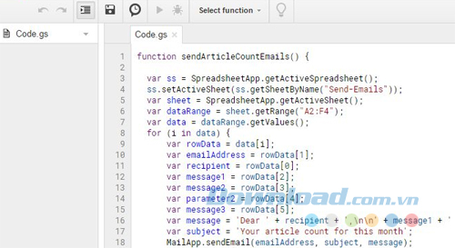Tạo một chức năng mới