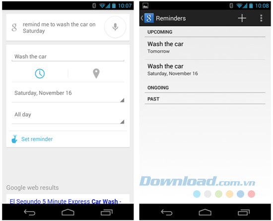 Sự kiện và nhắc nhở