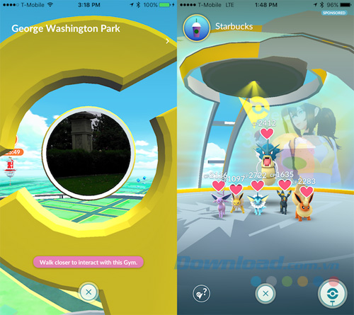 Gym cũng là PokéStop