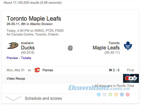 Kết quả tìm kiếm