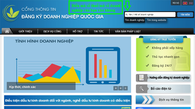 Nhập mã số thuế