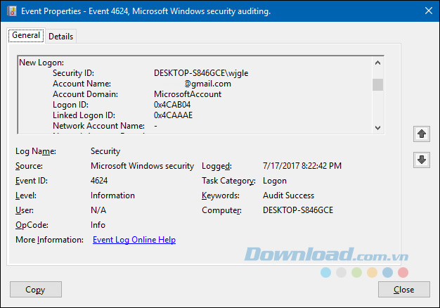 Xem chi tiết sự kiện
