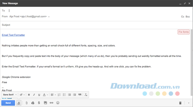 Email Text Formatter