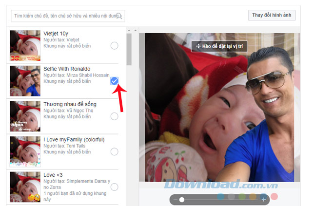 Selfie cùng người nổi tiếng trên Facebook