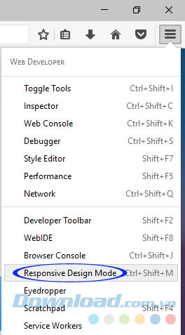 Responsive Design Mode