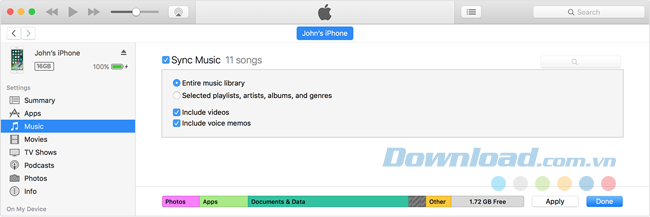 Bật đồng bộ hóa