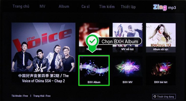 Chọn bảng xếp hạng