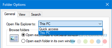 Mở File Explorer trong This PC