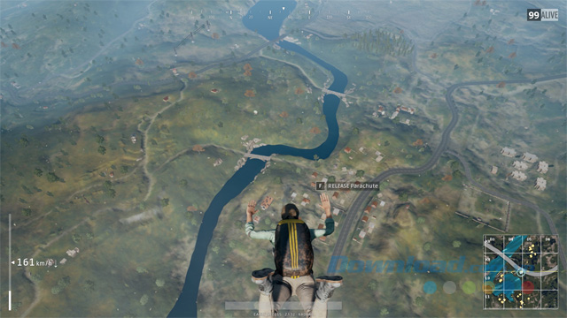 Chọn vị trí nhảy dù và tiếp đất nhanh