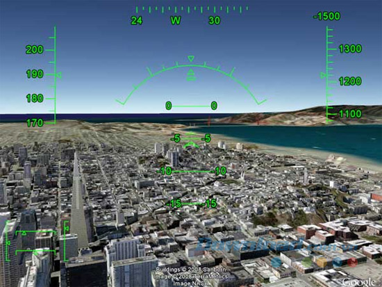 Trình mô phỏng bay trên Google Earth
