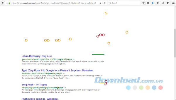 Zerg Rush trong Google Search