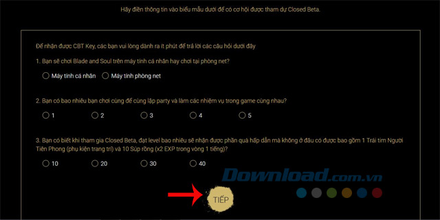 Trả lời 3 câu hỏi