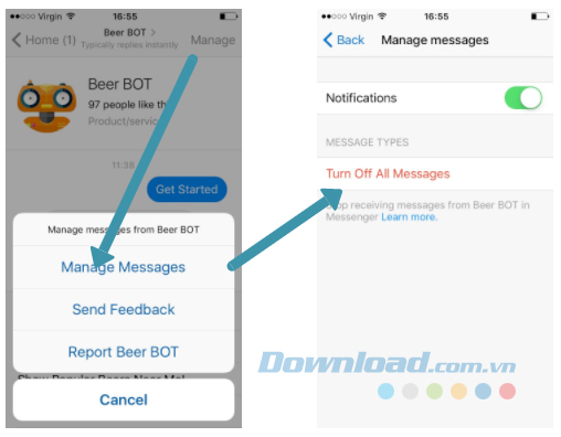 Chặn tin nhắn quảng cáo