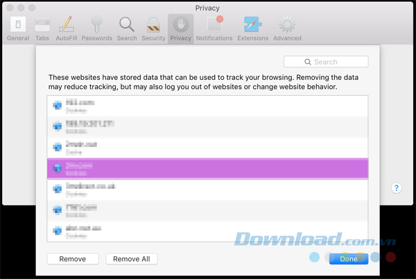 Xóa cookie và cache của từng trang