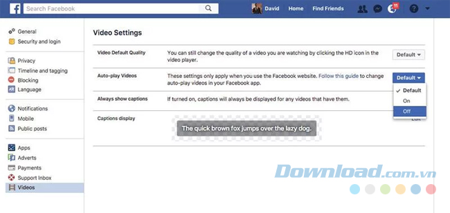 Vo hiệu hóa trên Facebook