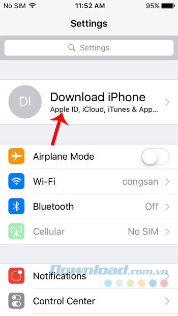 Tên tài khoản iPhone