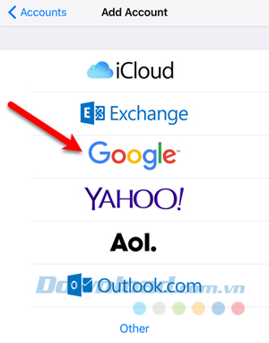 Thêm tài khoản thủ công