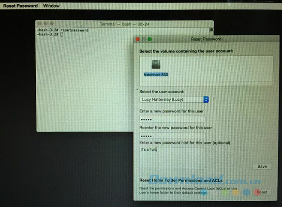 Sử dụng chế độ Recovery để phục hồi mật khẩu Mac