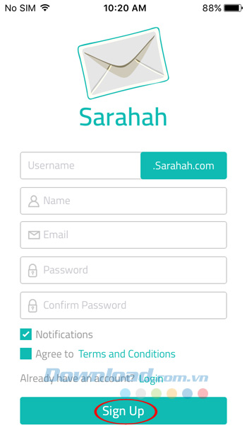 Nhập thông tin đăng ký