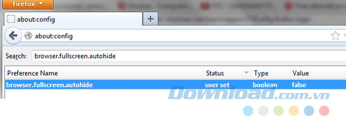 Tự động ẩn thanh công cụ trong chế độ toàn màn hình