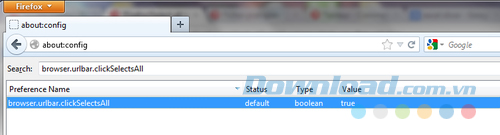 Chọn tất cả văn bản khi click vào thanh URL