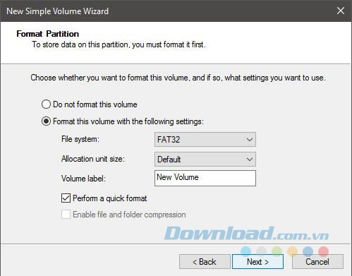 Đặt tên phân vùng