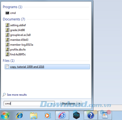 Sao chép và dán dòng lệnh