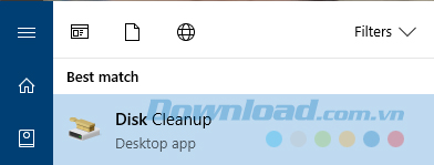 Mở Disk Cleanup