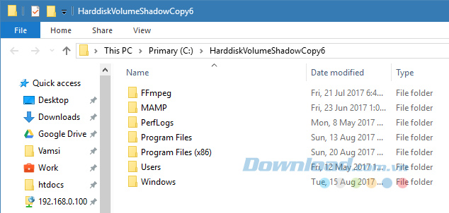 Thư mục File Explorer