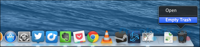 Thùng rác trên Mac