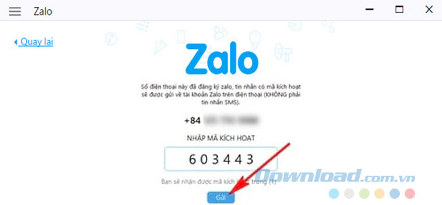 Nhập mã kích hoạt