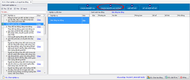 Chọn người lao động