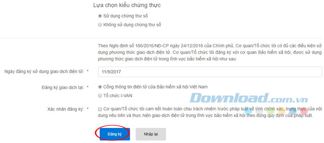 Đăng ký BHXH điện tử