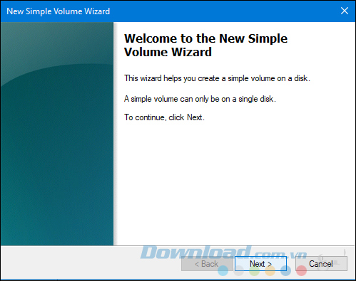 Click chuột vào Next